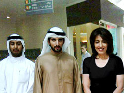 Poonam Datta with Crown Prince Sheikh Hamdan Bin Mohammad Bin Rashid Al Maktoum